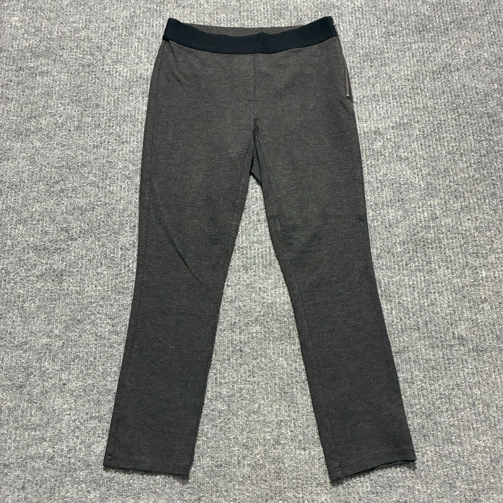 White House Black Market Pants W26" Black Slim Fit Side Zip Stretch Low Rise‎